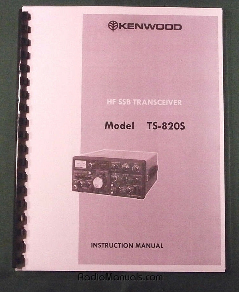 Kenwood TS-820S Instruction Manual